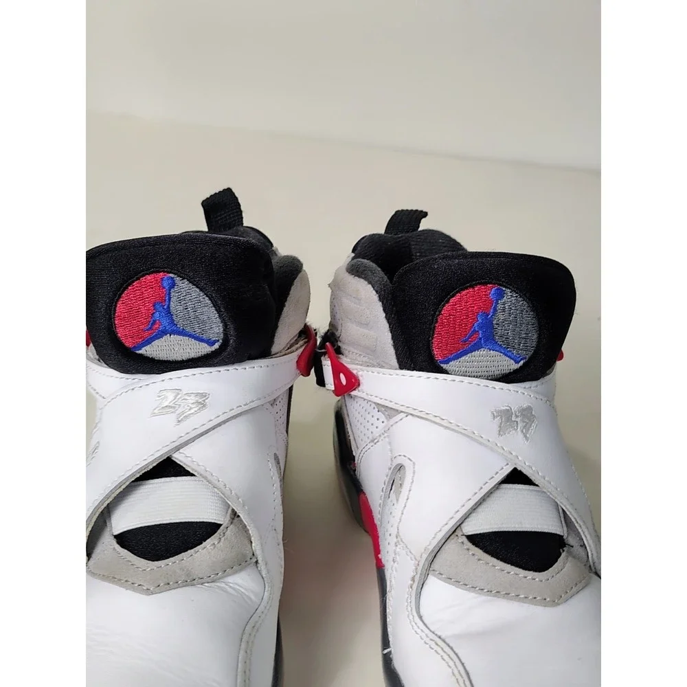kids Jordan Air Jordan 8 Retro 'White and True Red 1y